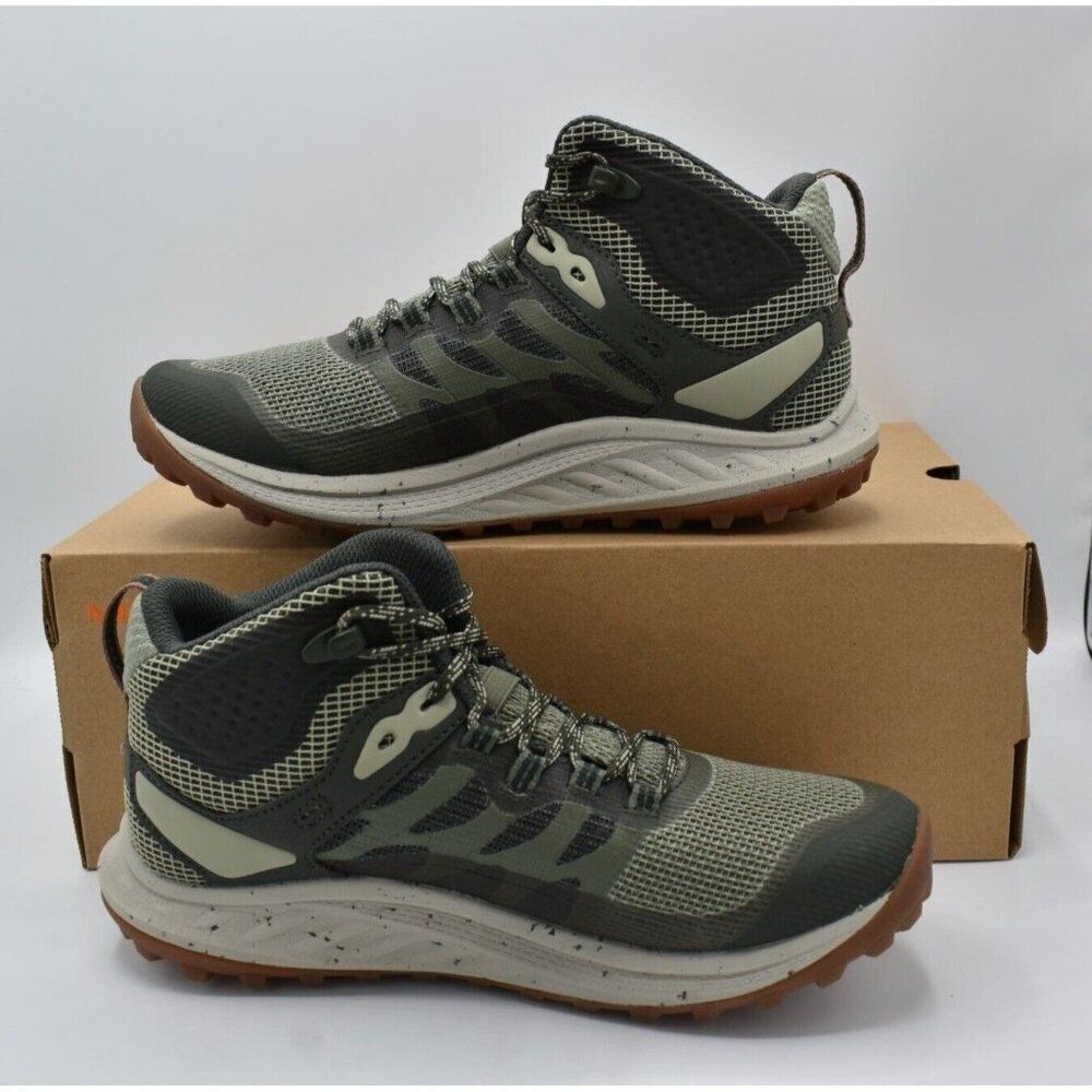 Merrell Women Size 11 Antora 3 Mid Lichen Waterproof Hiking Trail Running Shoes - Picture 4 of 13